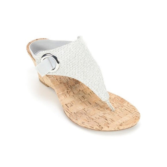 white mountain silver sandals